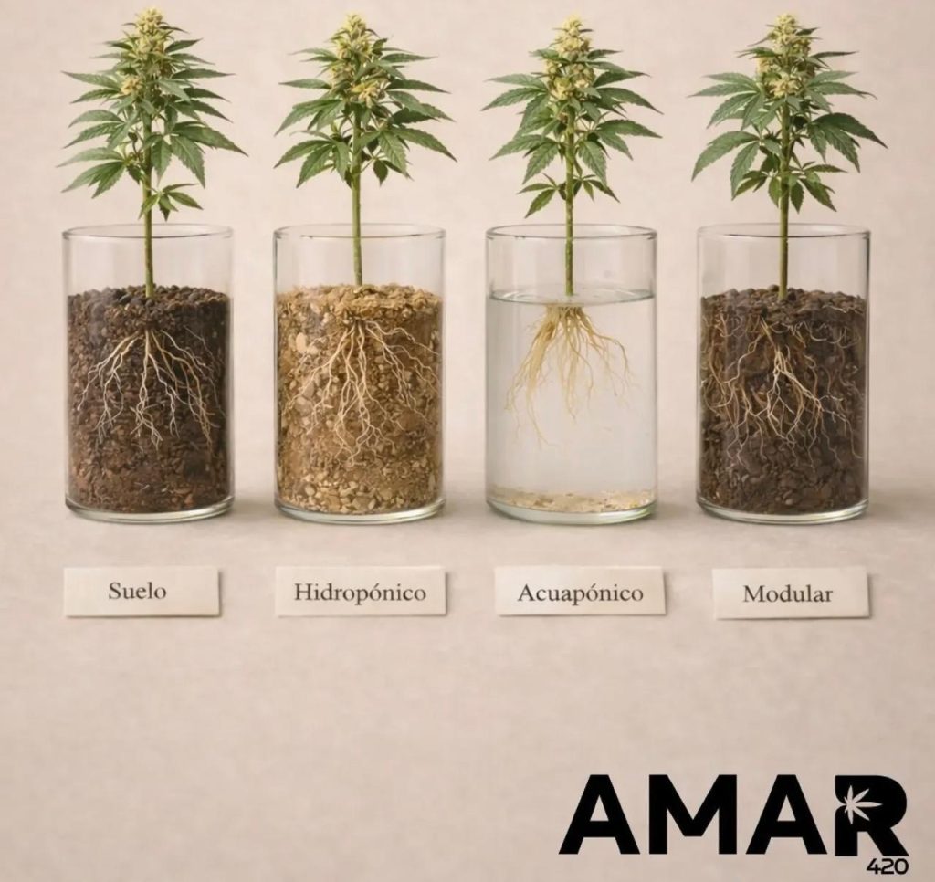 Diferentes formas de cultivo cannabis